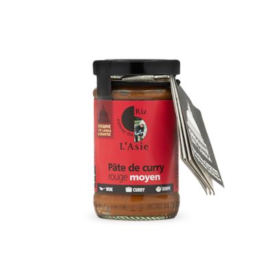 PATE DE CURRY ROUGE MOYEN BIO 100G